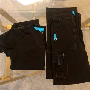 Scrubs set size xs navy blue